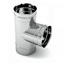 Тройник одностенный дымоходный 90 градусов D-140 мм из нержавеющей стали Прок с доставкой в Миасс